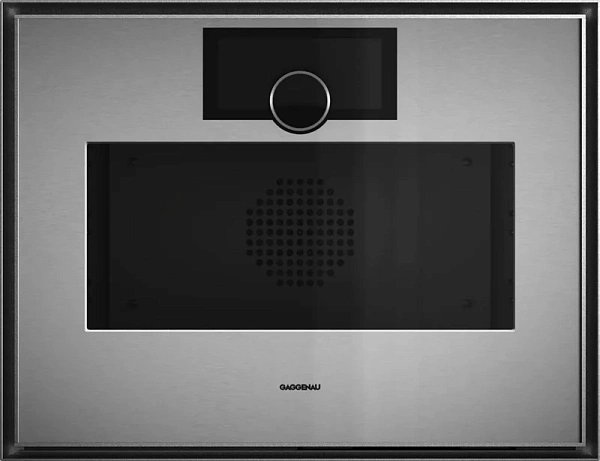 Gaggenau GS450120 — Комбинированный паровой духовой шкаф 60 x 45 см Петли двери справа, нержавеющая сталь за дымчатым стеклом